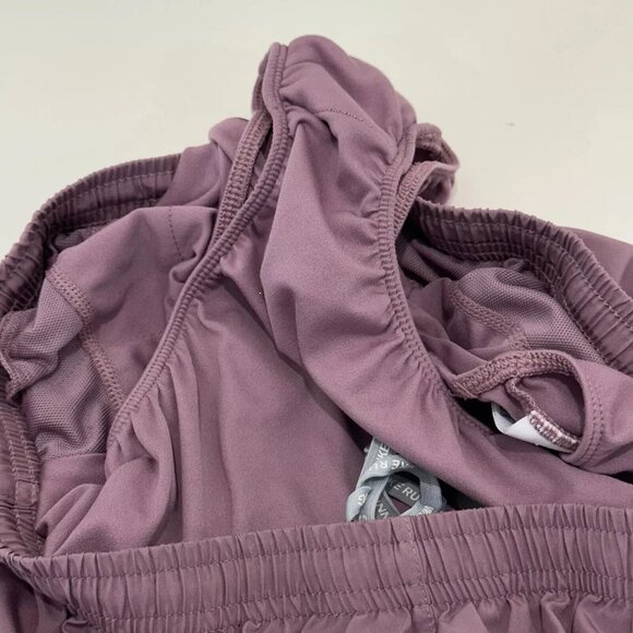 Nike Running Short Women Medium Lilac Elastic Waist Drawcord Lined Dri-Fit - Picture 3 of 6